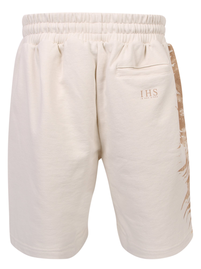 Shop Ihs Graphic-print Shorts In White