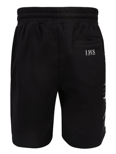 Shop Ihs Graphic-print Shorts In Black