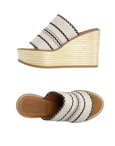 See By Chloé Sandals In Ivory