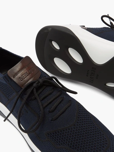 Shop Berluti Shadow 2020-21FW Shadow Knit Sneaker With Leather Details by  kirikoshiJP