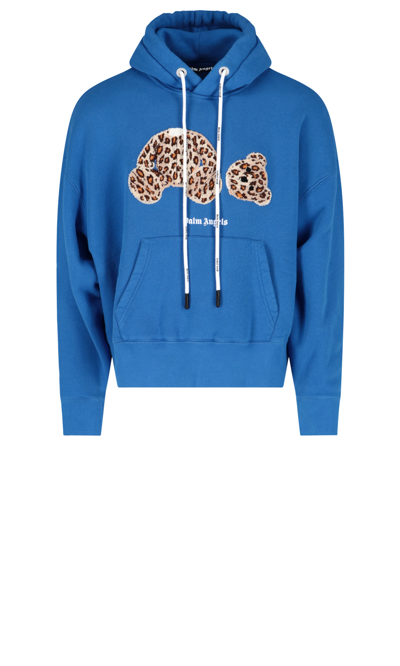 Shop Palm Angels 'leopard Bear' Sweatshirt