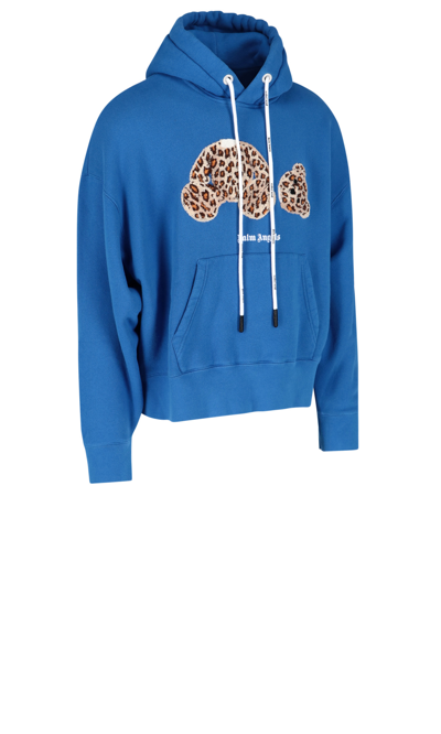 Shop Palm Angels 'leopard Bear' Sweatshirt
