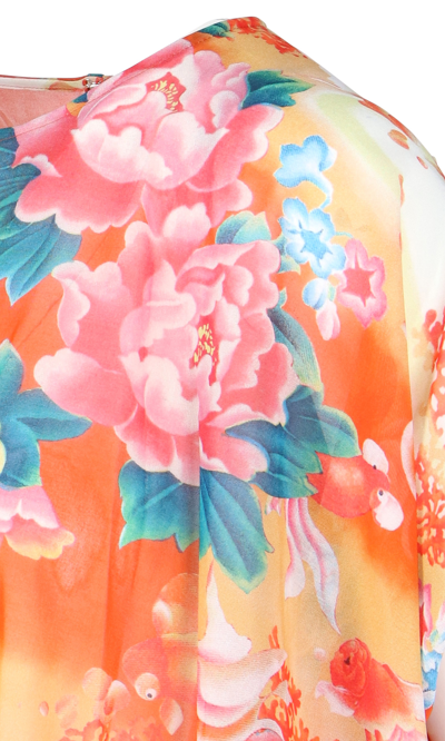 Shop Junya Watanabe Floral Print Maxi Dress