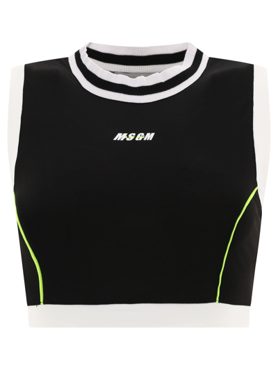 Shop Msgm " Active" Top In Black