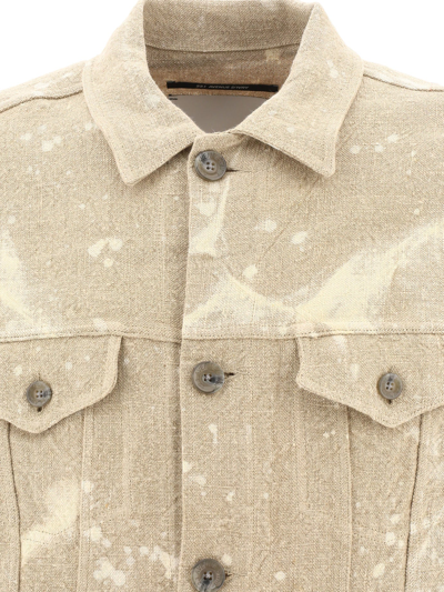 Shop Song For The Mute Washed Out Jacket In Beige