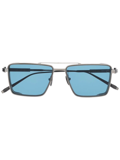 Akoni Sprint-a Square-frame Sunglasses In Silver