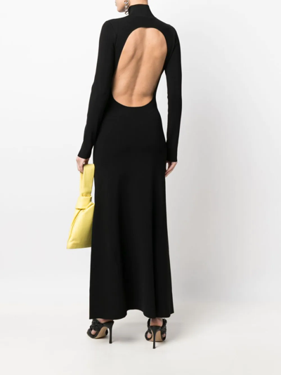 Shop Victoria Beckham Fit-and-flare Maxi Dress In Schwarz