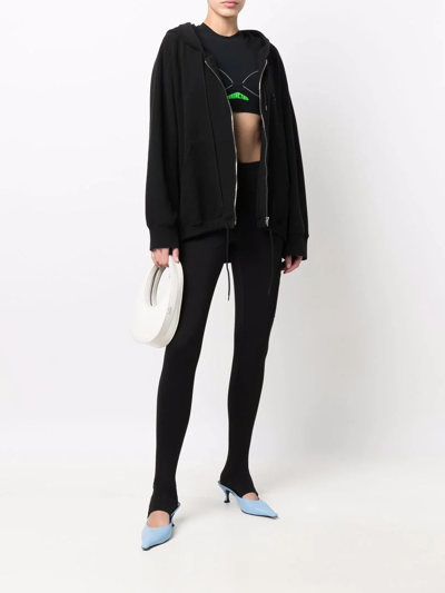 Wardrobe.nyc + Carhartt Wip Grain De Poudre-paneled Stretch Leggings In Schwarz