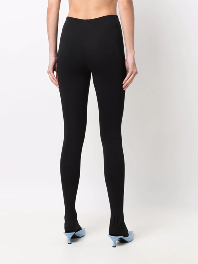 Wardrobe.nyc + Carhartt Wip Grain De Poudre-paneled Stretch Leggings In Schwarz