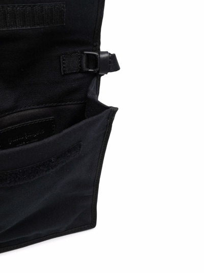 Shop Palm Angels Logo-print Pouch Messenger Bag In Black
