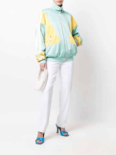 Khrisjoy Panelled Zip-up Track Jacket In Grün