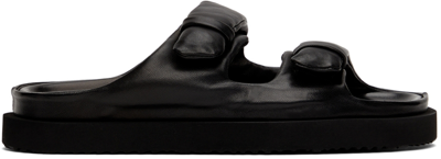 Shop Officine Creative Black Chora 001 Sandals In 1000 Nero