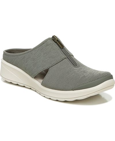 Shop Bzees Gabby Washable Mules Women's Shoes In Dusty Olive Fabric