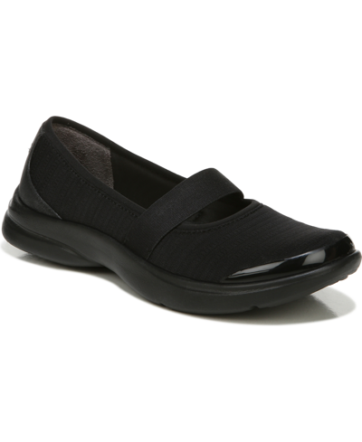 Shop Bzees Jupiter Washable Flats Women's Shoes In Black Fabric