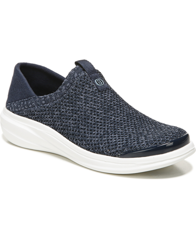 Shop Bzees Clever Washable Slip-ons Women's Shoes In Navy Fabric