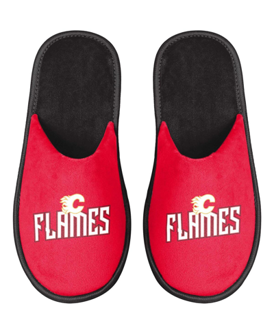 Shop Foco Men's  Calgary Flames Scuff Slide Slippers In Red