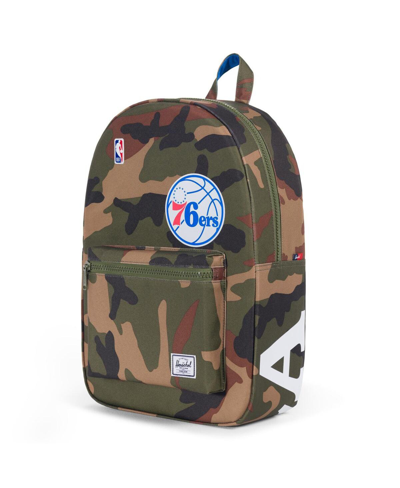 Shop Herschel Supply Co. Philadelphia 76ers Settlement Camo Backpack In Green