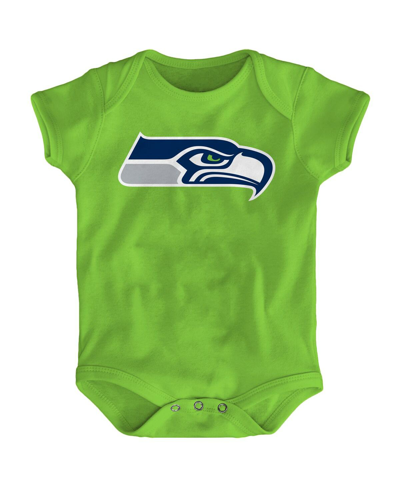 Outerstuff Unisex Newborn Infant Neon Green Seattle Seahawks Team Logo Bodysuit In Neon Green