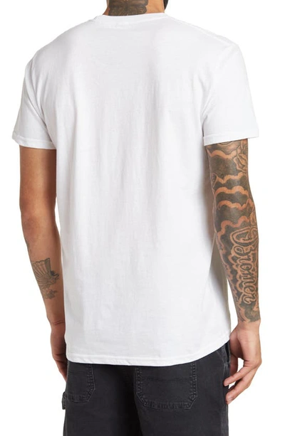 Shop Volcom Crisp Stone Logo T-shirt In White