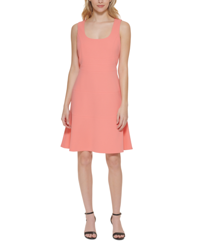 Shop Tommy Hilfiger Sleeveless Fit & Flare Dress In Bloom