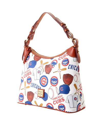 Shop Dooney & Bourke Women's  Chicago Cubs Game Day Hobo Bag In Multi