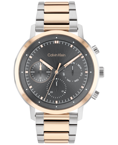 Shop Calvin Klein Two-tone Stainless Steel Bracelet Watch 44mm In Two Tone