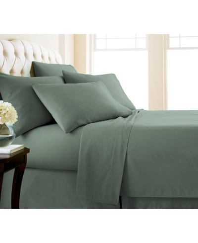 Southshore Fine Linens Adjustable Mattress 7-pc. Sheet Set, Split King In Green