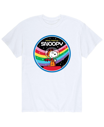 Shop Airwaves Men's Peanuts Snoopy Space T-shirt In White