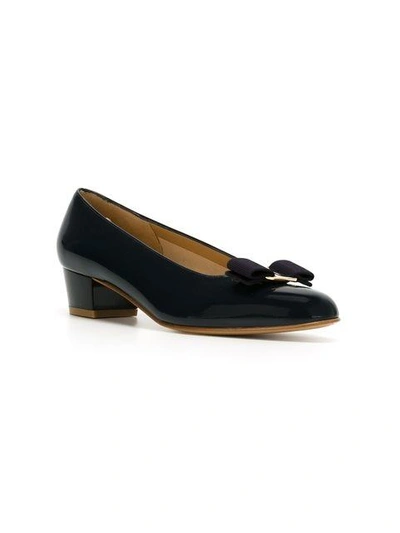 Shop Gucci Vara Bow Pumps In Blue