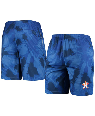 Shop Foco Men's  Navy Houston Astros Tie-dye Training Shorts
