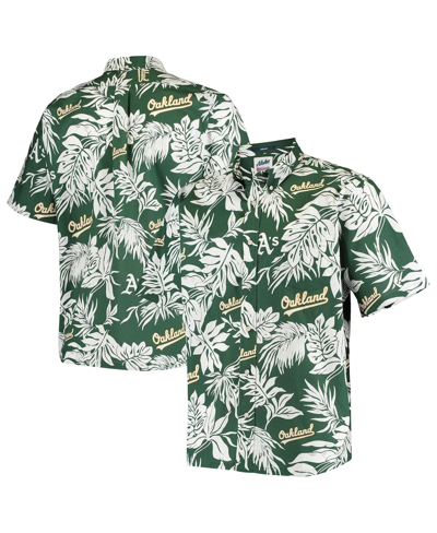 Shop Reyn Spooner Men's  Green Oakland Athletics Aloha Button-down Shirt