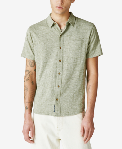 Shop Lucky Brand Men's Button Up Shirt In Four Leaf Clover