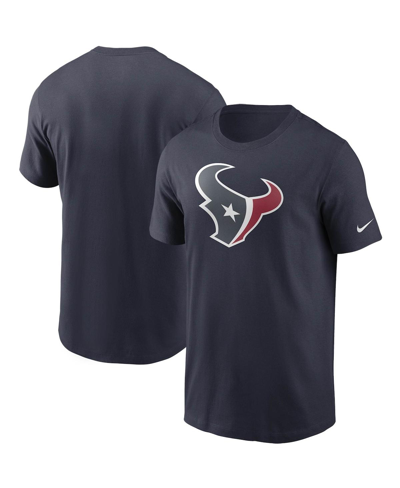 Shop Nike Men's  Navy Houston Texans Primary Logo T-shirt