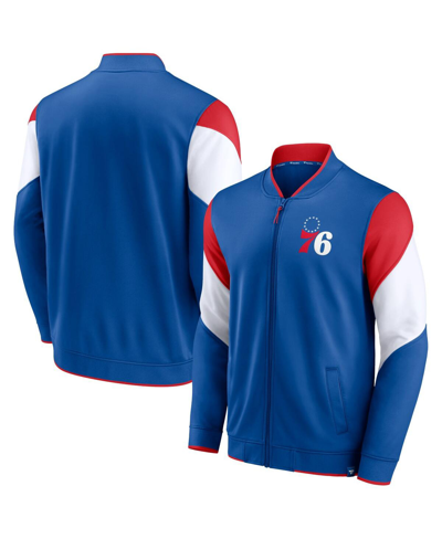 Fanatics Branded Royal Philadelphia 76ers League Best Performance Full-zip Jacket In Royal