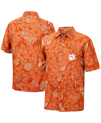 Shop Colosseum Men's  Orange Clemson Tigers The Dude Camp Button-up Shirt