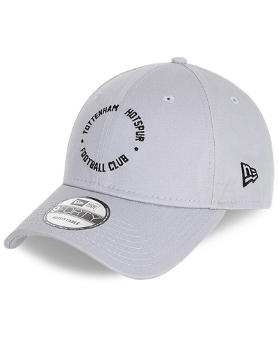 Shop New Era Men's  Gray Tottenham Hotspur Circular Wordmark 9forty Adjustable Hat