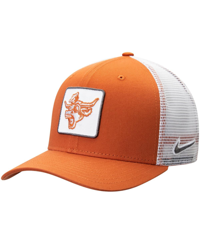 Shop Nike Men's  Texas Orange Texas Longhorns Classic 99 Alternate Logo Trucker Adjustable Snapback Hat