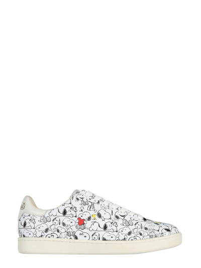 Shop Moa Master Of Arts Snoopy Sneakers Unisex In White