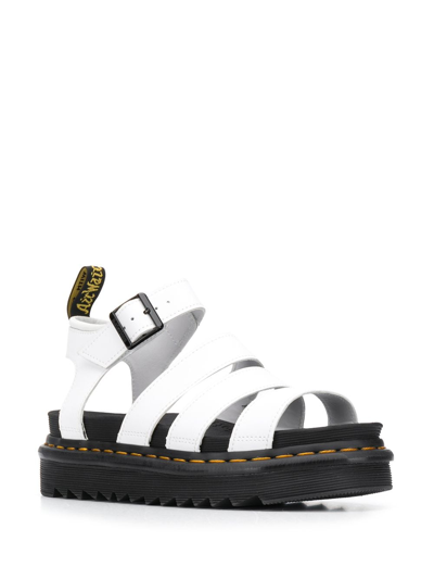 Shop Dr. Martens' Blaire Leather Sandals In White