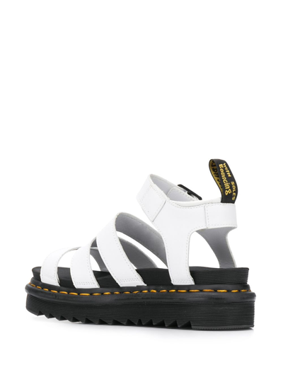 Shop Dr. Martens' Blaire Leather Sandals In White