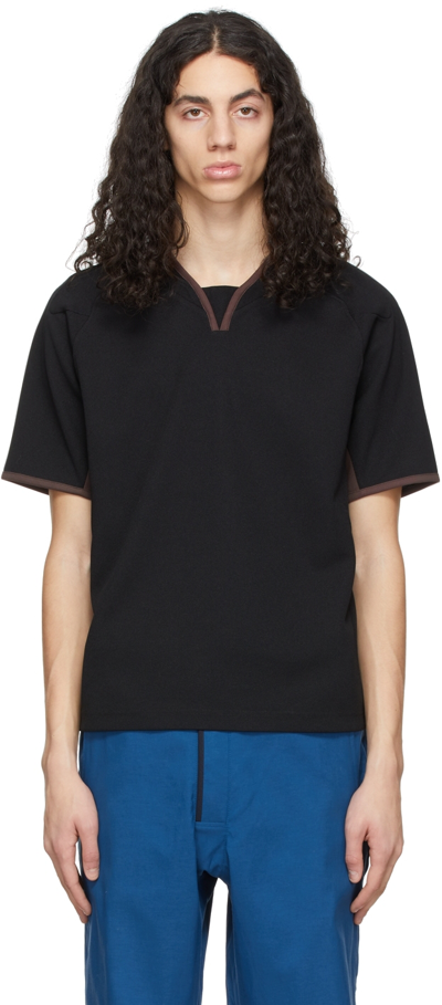 Shop Kiko Kostadinov Black Polyester T-shirt
