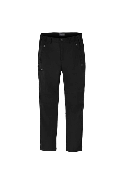 Shop Craghoppers Mens Expert Kiwi Pro Stretch Hiking Trousers In Black