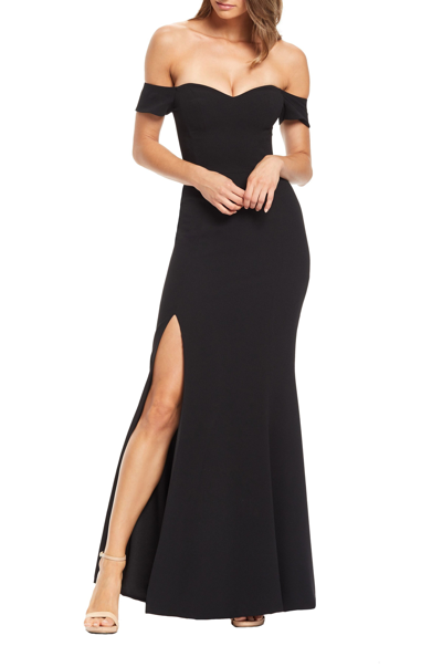 Shop Dress The Population Logan Gown In Black