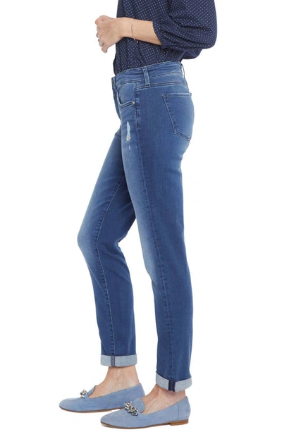 Shop Nydj Margot Ankle Straight Leg Girlfriend Jeans In Heron