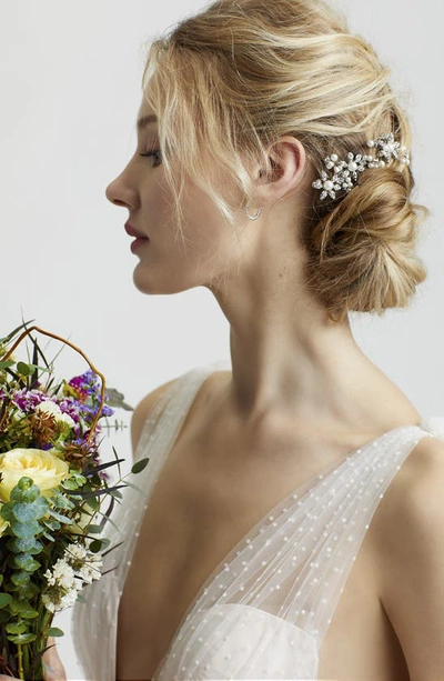 Shop Brides And Hairpins Cameo Comb In Silver