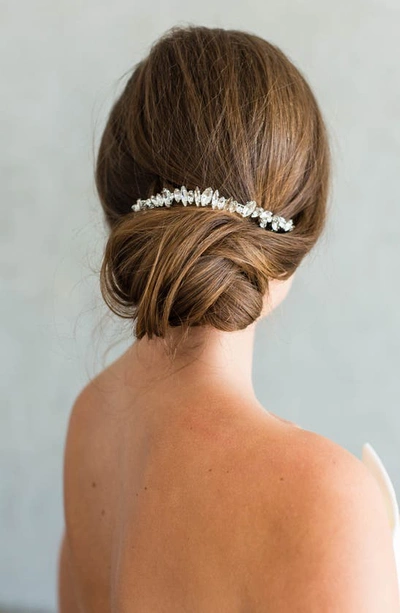 Shop Brides And Hairpins Harlow Crystal Crown Comb In Gold