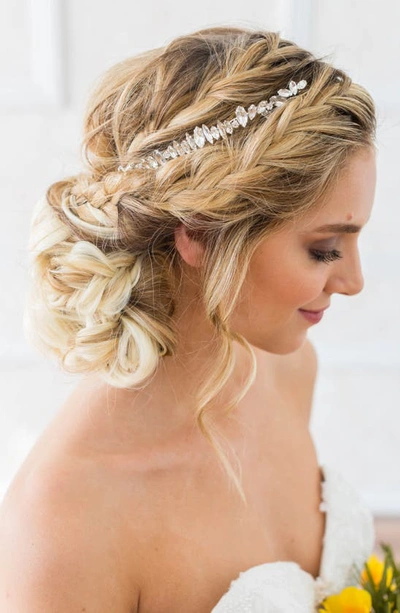 Shop Brides And Hairpins Harlow Crystal Crown Comb In Gold