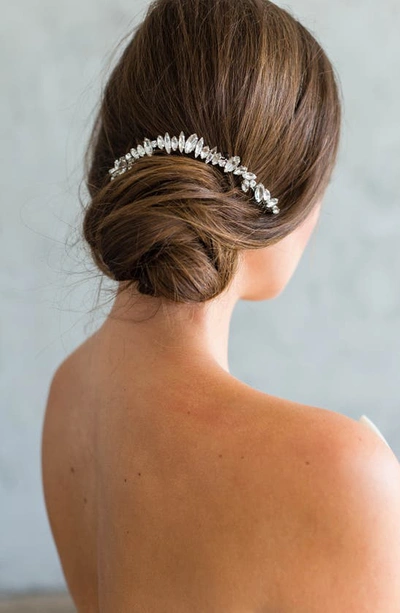 Shop Brides And Hairpins Brides & Hairpins Harlow Crystal Crown Comb In Gold