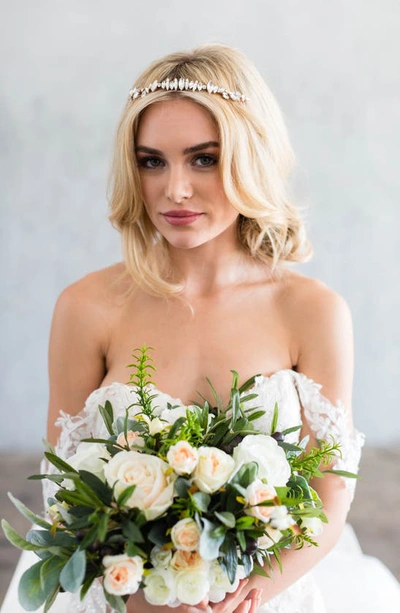 Brides And Hairpins Harlow Crystal Crown Comb In Gold