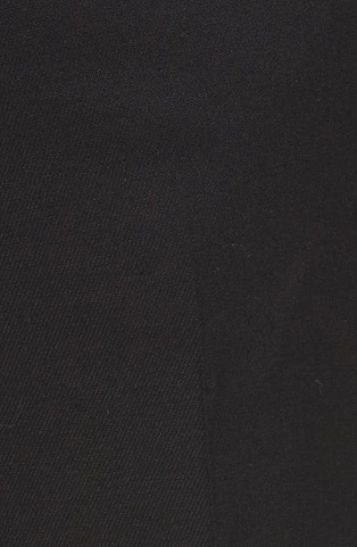 Jb Britches Flat Front Worsted Wool Trousers In Black